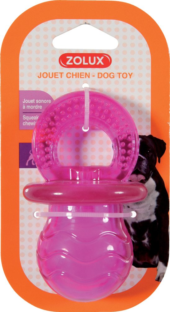 Zolux Pop Jouet Tétine pour Chien Framboise 6,2 x 6 x 10 cm