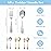 6 Piece Stainless Steel Kids Silverware Set,Toddler Utensils,Children Safe Food Grade Forks and Spoons,Mirror Polished, Dishwasher Safe