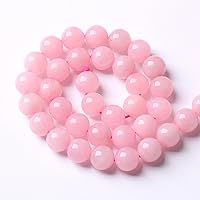 Vista 5 de 4MM 86 piezas Cuentas de piedra natural de cuarzo rosa brasileño para hacer joyas, pulseras de bricolaje