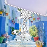 Vista 3 de ELISE & FONDA TP229 Tipo-C Puerto de carga USB Crystal Anti Dust Plug Little Butterfly Cell Phone Charm para Samsung