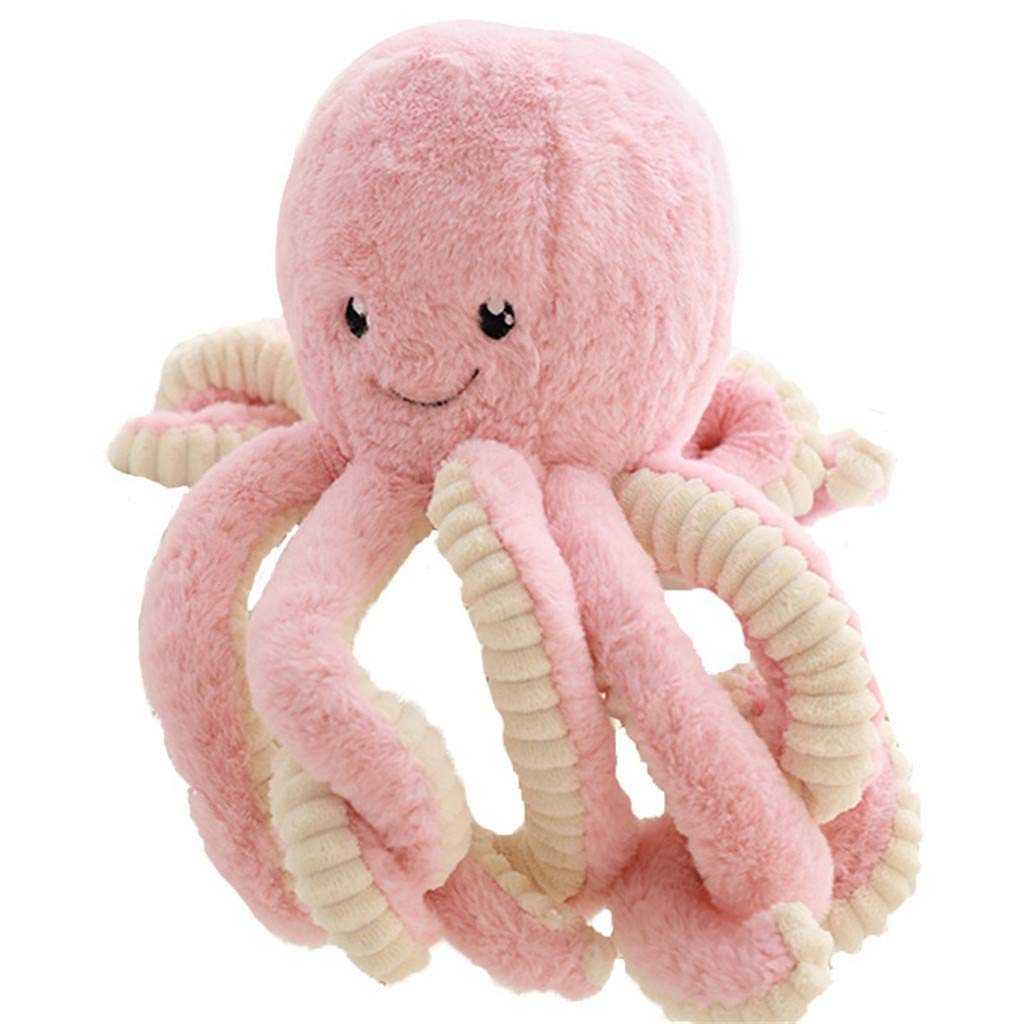 Colorful Toy Armed Jellyfish Soft Stuffed Baby Doll Gift Octopus Plush with Long Tentacles 22cm