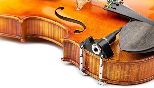 Miniatura 5 de KNA VV-3V Pastilla piezoeléctrica portátil para violín y viola, sensor ligero y fácil de instalar con control de volumen, sonido acústico natural,