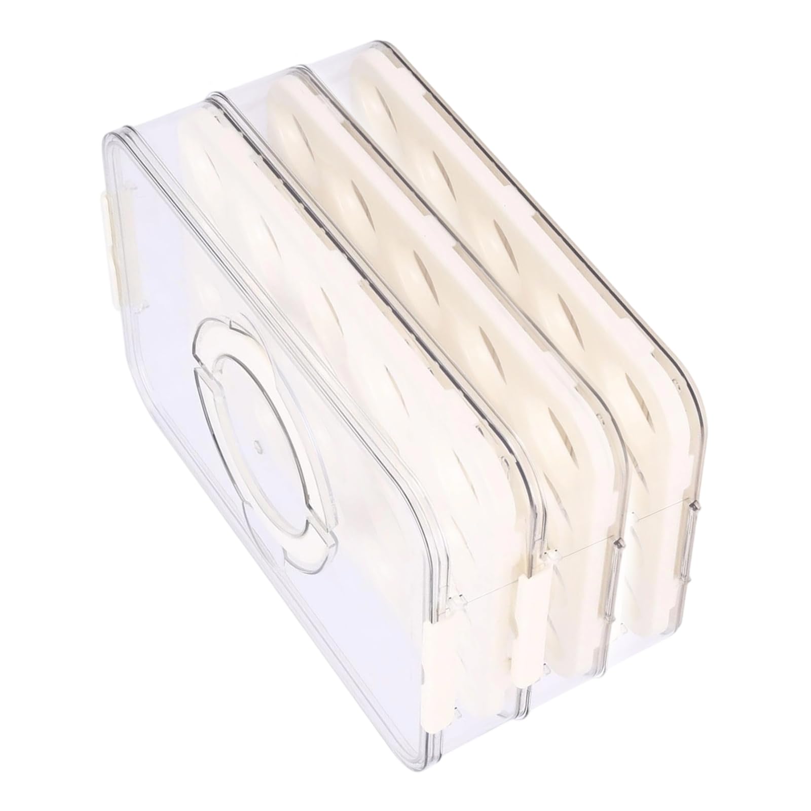 Jazuaiao Layer Oocyte Storage Box for Refrigerator Stackable Plan Large Capacity 40 Embryos Locking Lid Food Safe Substance Transportable Use Spacesavers