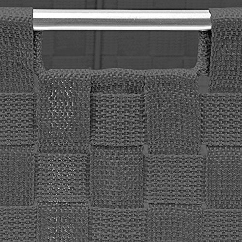 Sorbus Storage Box Woven Basket Bin Container Tote Cube Organizer Set Stackable Storage Basket Woven Strap Shelf Organizer Built-In Carry Handles (Gray) #TOP6