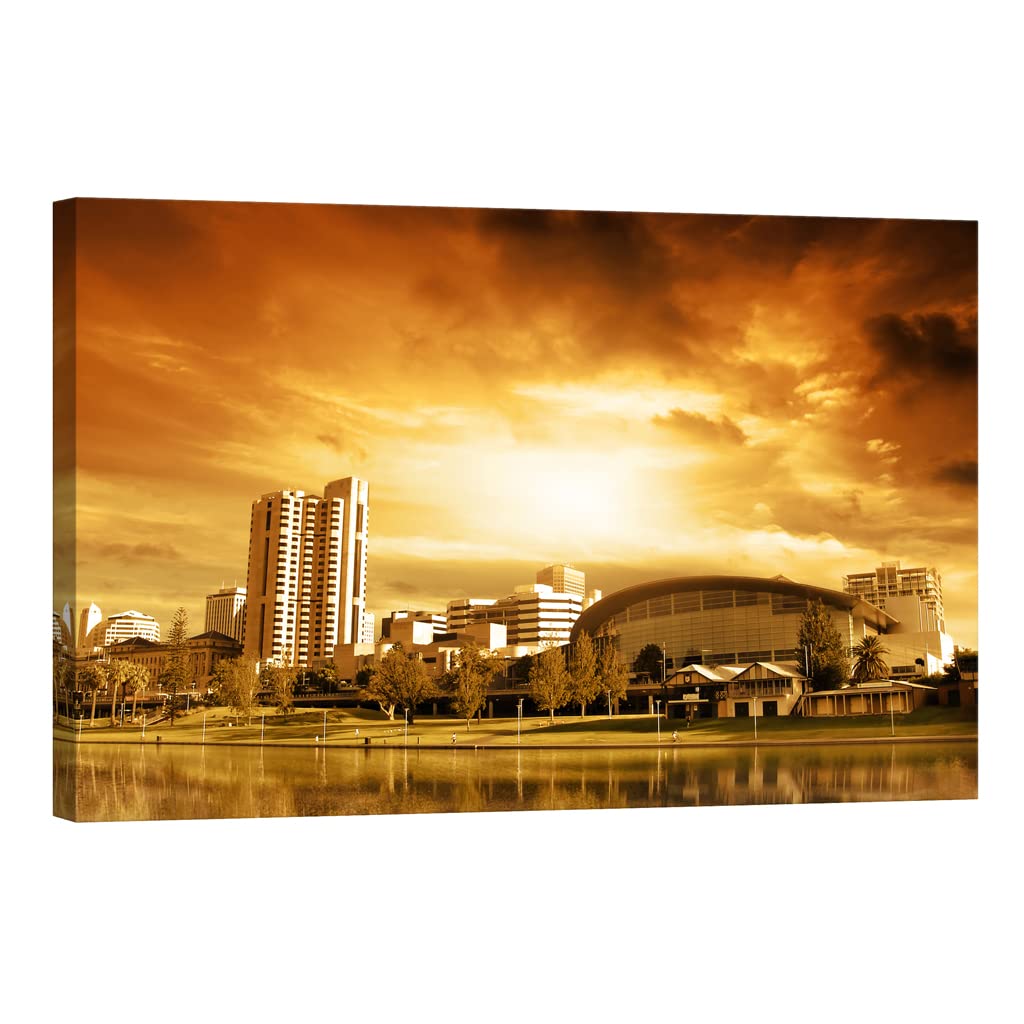 Art canvas Cities DCO018-2 grand tableau mural phosphorescent 80x120