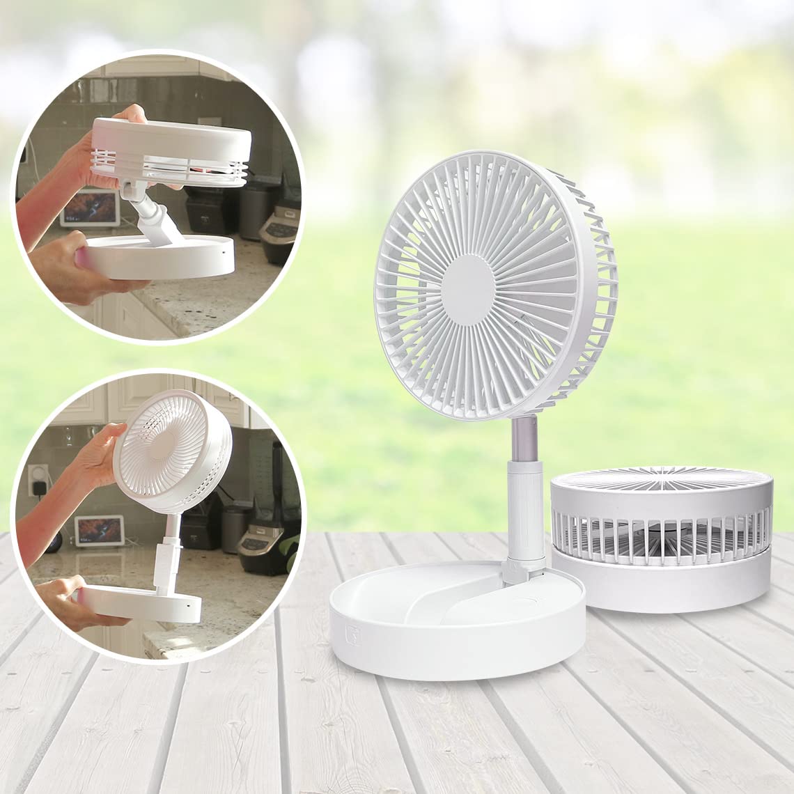 Refluxe Ventilador de mano, mini ventilador portátil recargable por USB
