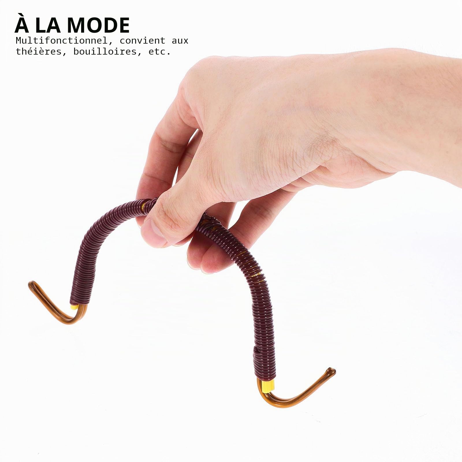 PRETYZOOM Poignée De Théière 28 Cm En Rotin Synthétique Tressé À La Main Poignée De Remplacement Légère Résistante Accessoire De Cuisine Pour Bouilloire
