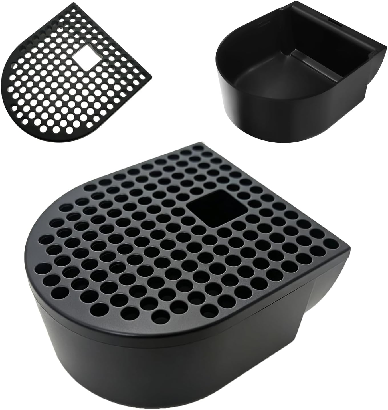 Replacement Drip Tray for Nespresso Essenza Mini - Fits DeLonghi EN85, Easy Snap-in Install, Dishwasher Safe, Black
