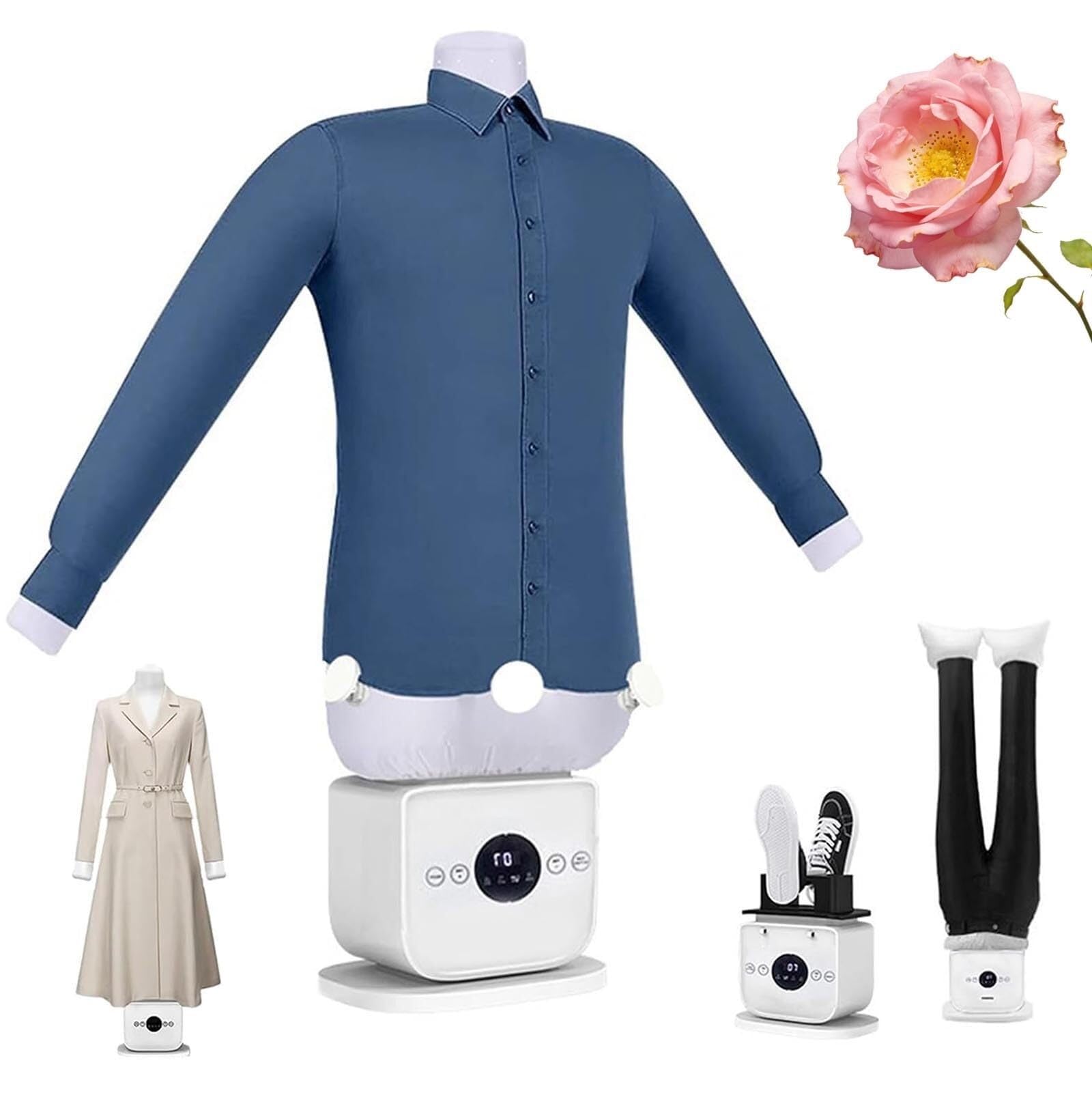 Dites adieu aux plis avec la machine à repasser automatique et sèche-linge tactile