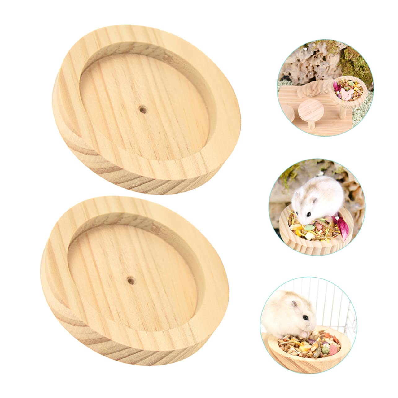 POPETPOP 10stücke Hamster Futtergeschirr Runde Anti- Futterhalter Für Kleintiere Futter Und Wassergefäß Für Hamster Und Andere Haustiere