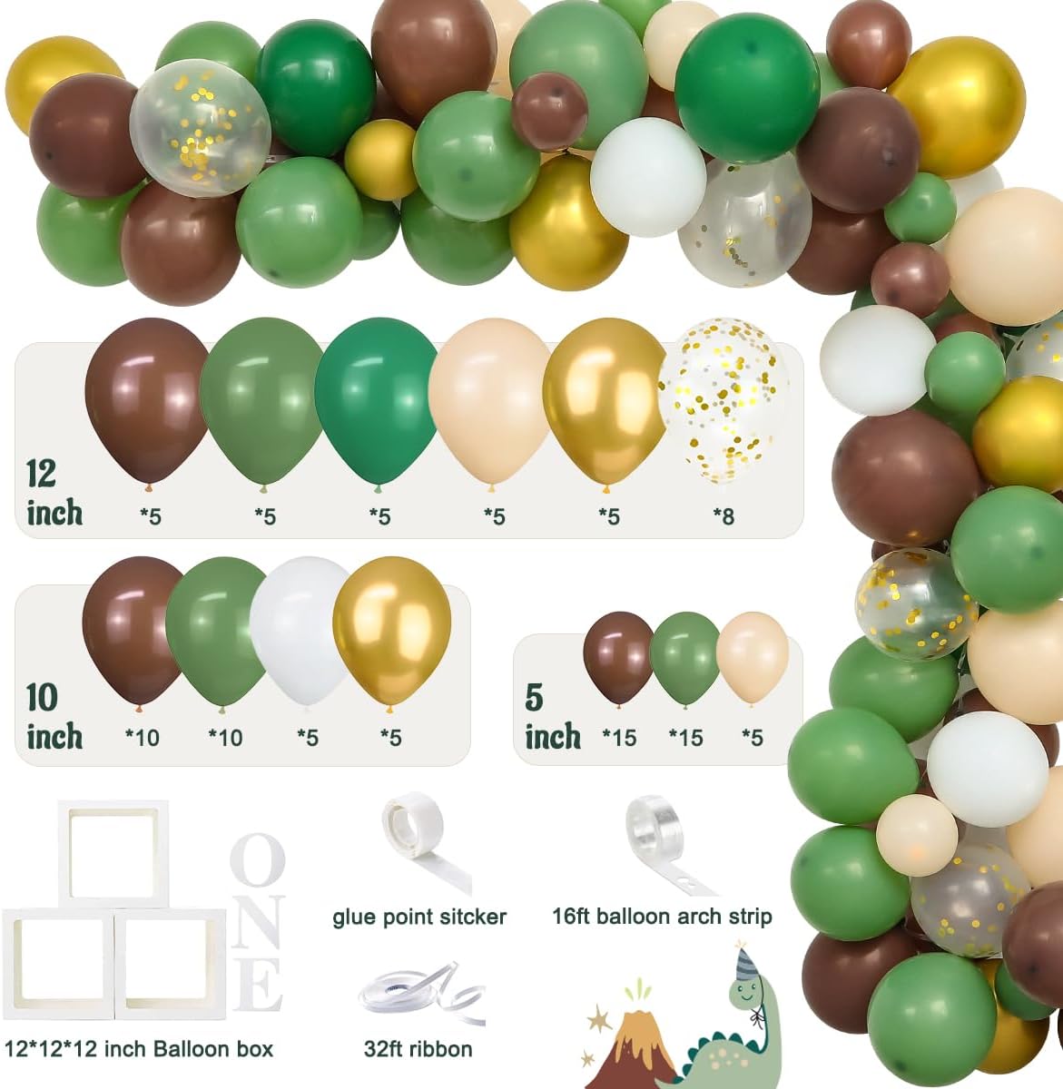 One a Saurus Birthday Decorations Party Supplies, Dinosaur Theme 1st Birthday Boy Decorations , Dino First Birthday Party Decor, T-Rex Roar Party Idea for Baby Boys.