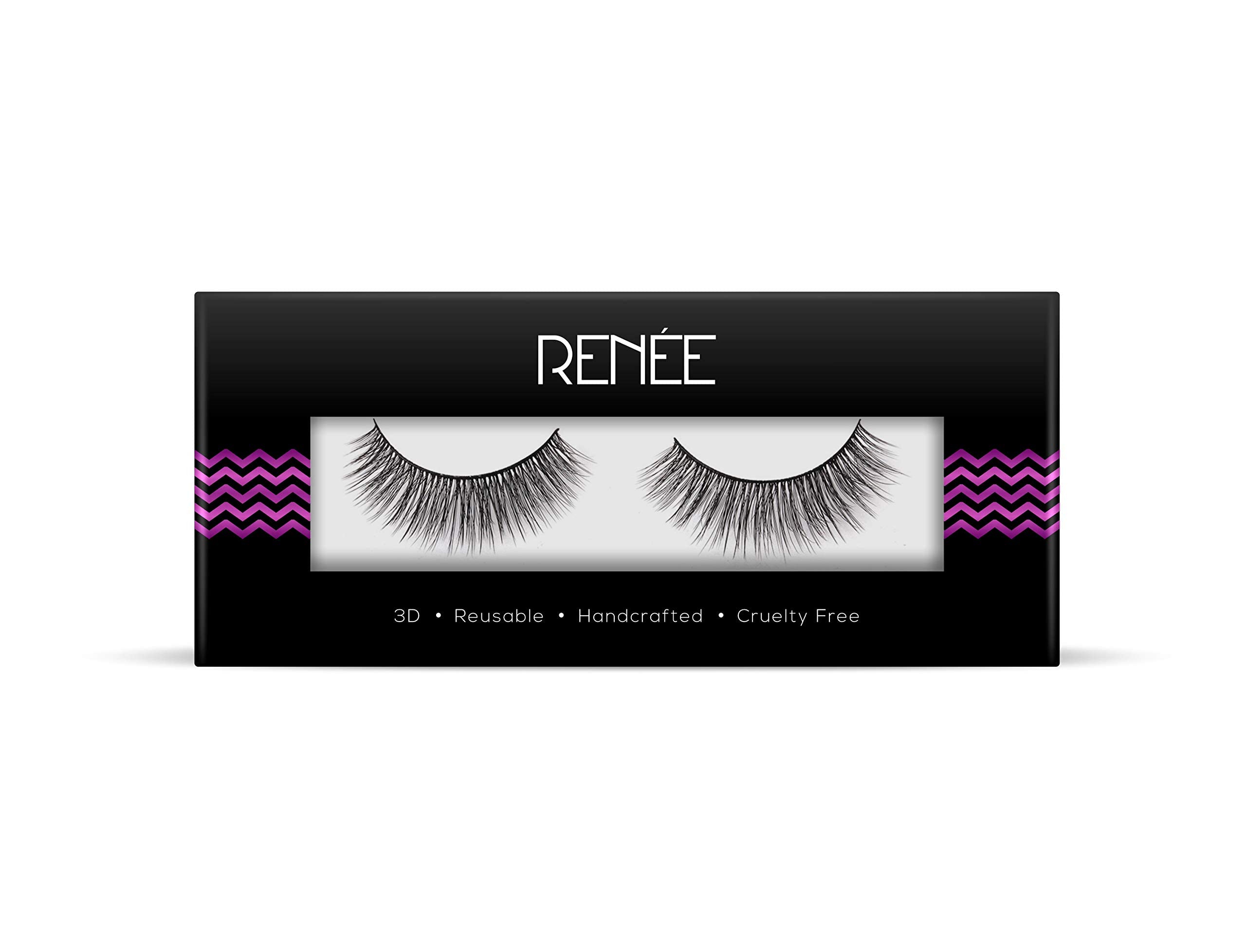 RENEE False Eyelashes Long Natural 3D Fake Eyelash Kirsten Perfection| Lightweight, Easy to Use| Soft & Comfortable | 1 Pair
