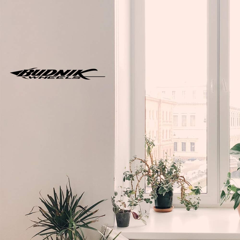 Gadgets Wrap Wall Decals 29CM Wall Stickers Black Color - (Budnik Wheels2)