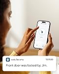 Eufy Security Serrure intelligente C220, Empreinte de doigt Verrouillage de porte sans clé, Wi-Fi intégré, Télécommande d'application, porte avant Smart Lock Deadbolt, 8Months Batterie, Puissance fiable, IP53 Imperméable, BHMA 3, Nickle