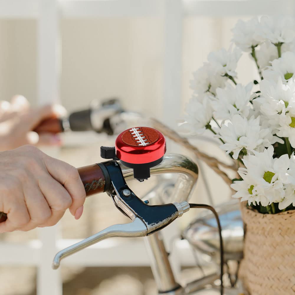 WIRESTER Linda campana redonda de aluminio para bicicleta, anillo clásico, accesorios de bicicleta para adultos, niños, niñas y niños (negro, rojo, azul, morado)