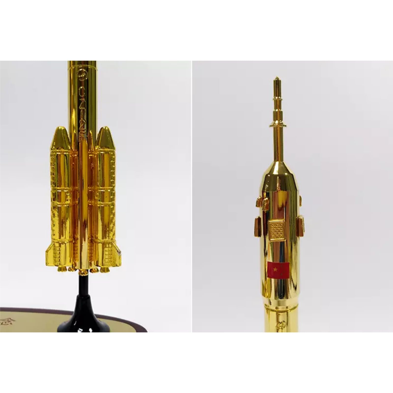 1/80 Scale Shenzhou 11 Spacecraft + Long March 2 Combination Spacecraft Satellite Rocket Diecast Model Alloy Aviation Model Diecast Plane Model for Collection