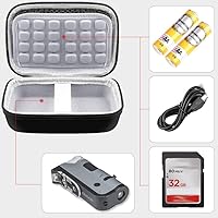 Vista 3 de Funda para microscopio Carson MicroFlip 100x-250x LED y microscopio de bolsillo iluminado UV (MP-250 o MP-250MU), color negro (solo funda)