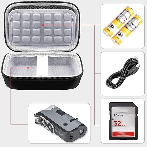 Miniatura 3 de Funda para microscopio Carson MicroFlip 100x-250x LED y microscopio de bolsillo iluminado UV (MP-250 o MP-250MU), color negro (solo funda)