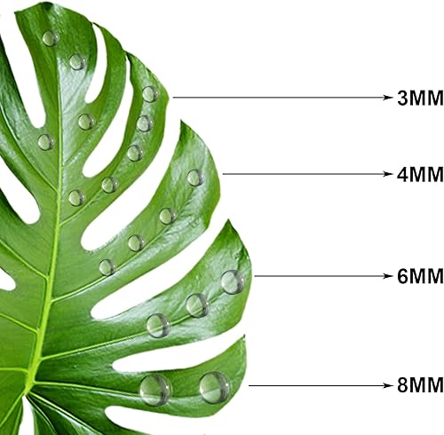 Miniatura 4 de 700 piezas de gotas de agua transparentes con gotas de rocío redondas, transparentes, cuentas de agua de simulación de gotas de rocío para