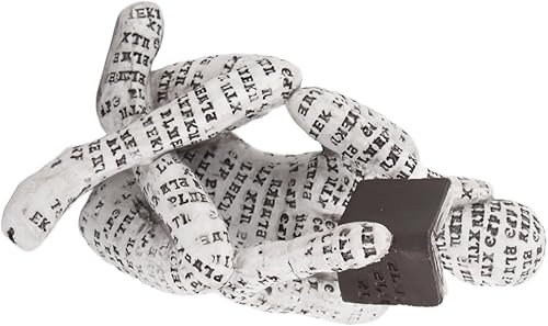 Vista 8 de Marhynchus Estatuilla de mujer de lectura, innovadora, estatua de señora, moldeo de pulpa, estantería, figuritas (A), ornamento de lectura, estatua