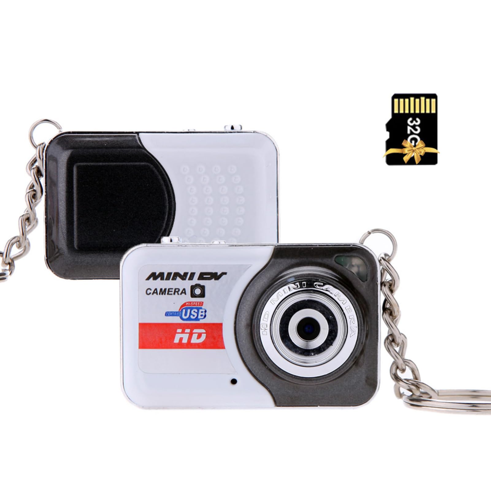 Andoer X6 Mini Digital Camera, Portable Compact Keychain Camera with ...