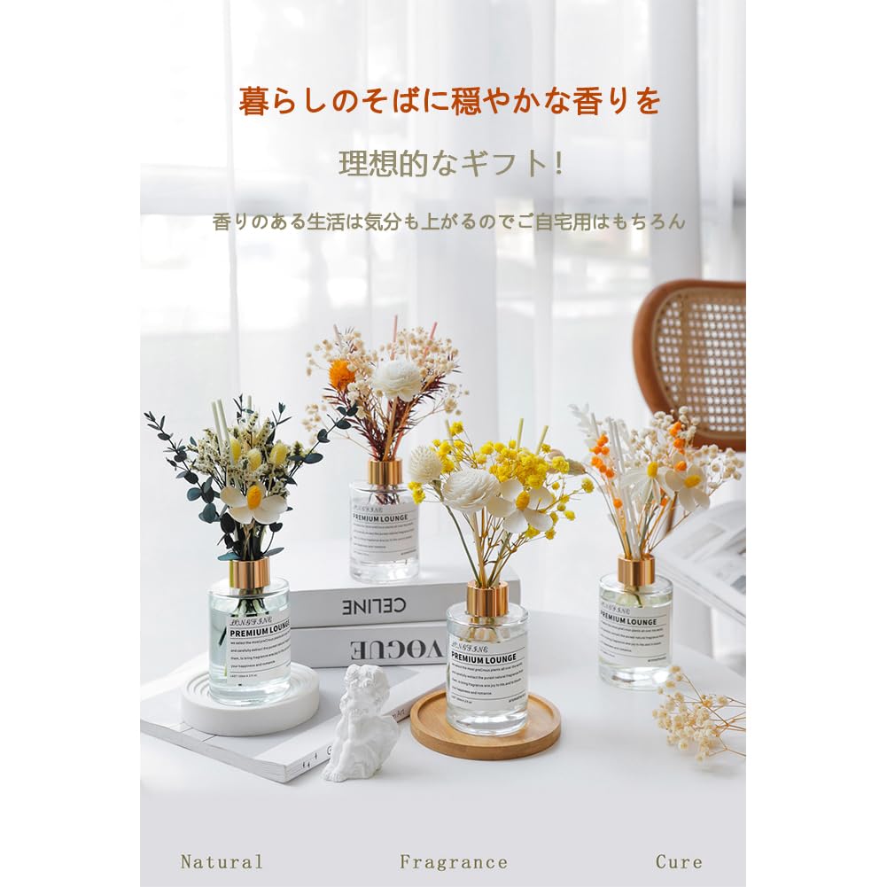 Amazon.co.jp: ディフューザー ルームフレグランス 詰め替え ド ライ