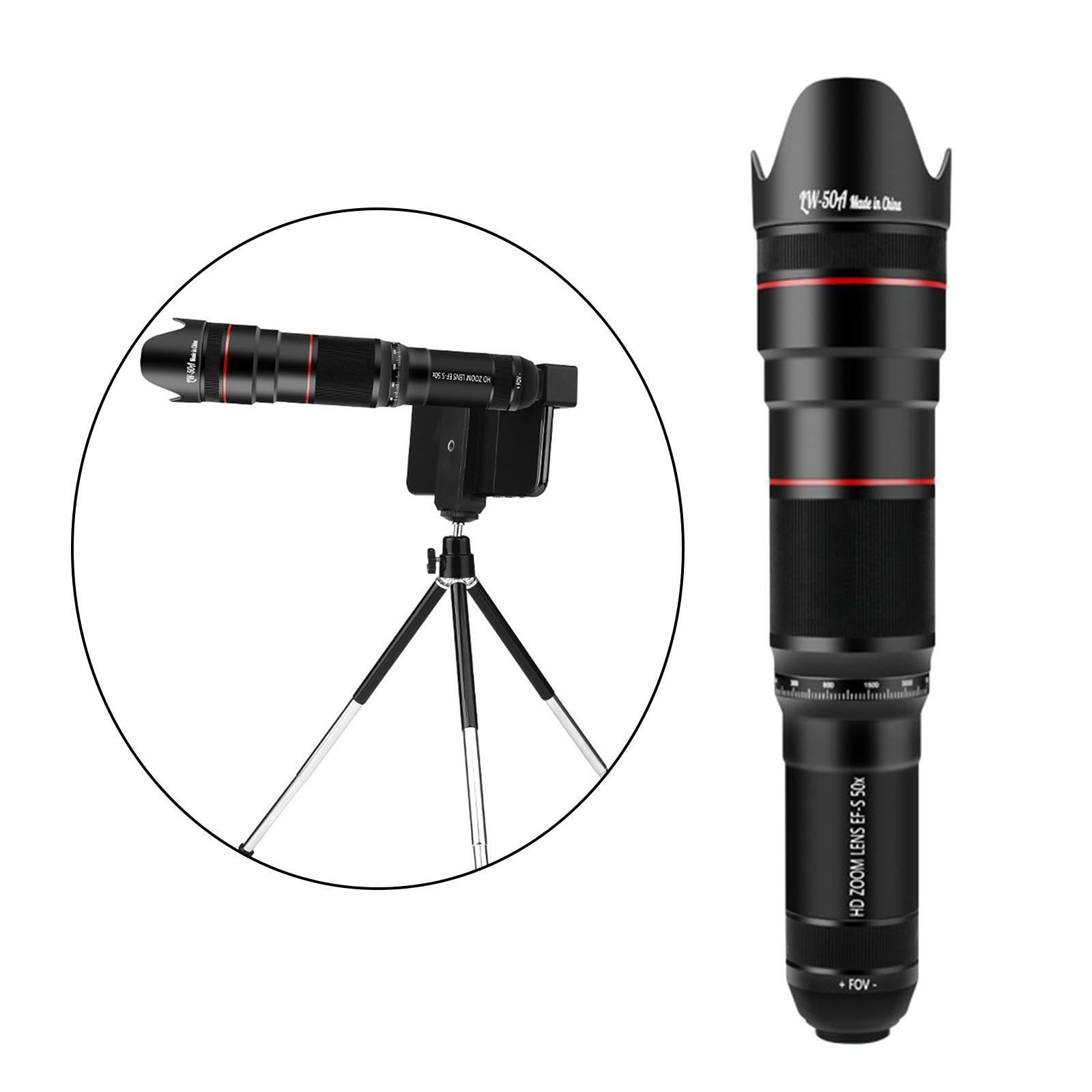 Lente de cámara de teléfono, telescopio monocular para teléfono Celular, visión a Larga Distancia, claridad, observaciones, Disfrute, Lente cámara Celular, conciertos