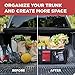 TRUNKCRATEPRO XL Premium SUV, Truck, Car Trunk Organizer With Expandable Compartments - Lightweight Foldable Cargo Organizer