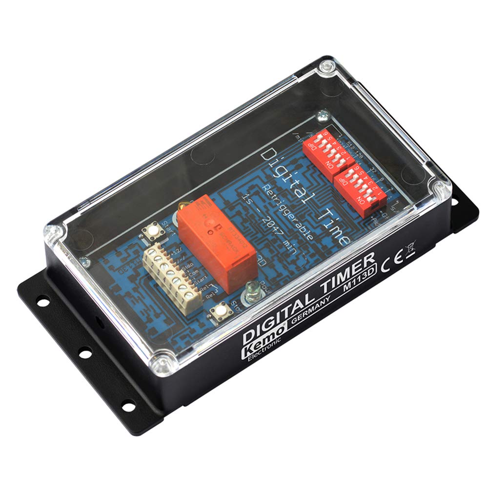 Buy Kemo M113D Digital Timer Switch 12V/DC for Times between 1 and 2047 Seconds/Minutes with LED