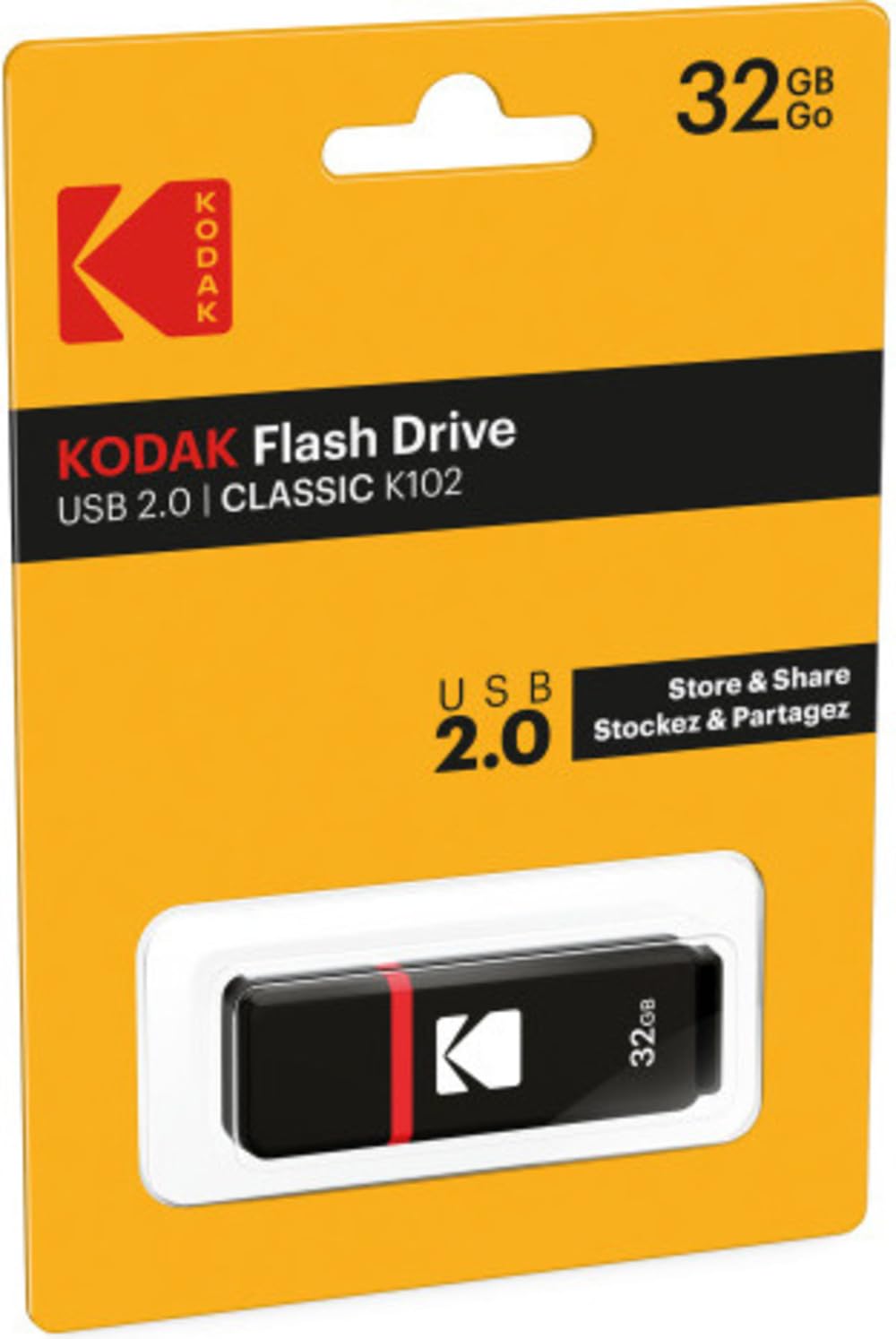 Amazon.com: Kodak USB2.0 K100 32GB Pocket-Sized Flash Drive with