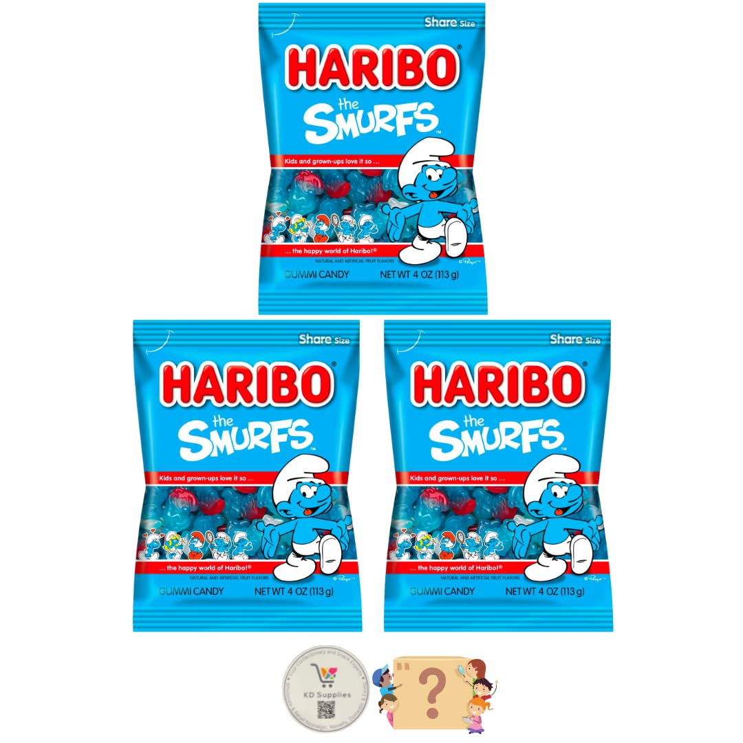Haribo Gummi Candy Soft & Chewy Delicious Gummies, (Pack