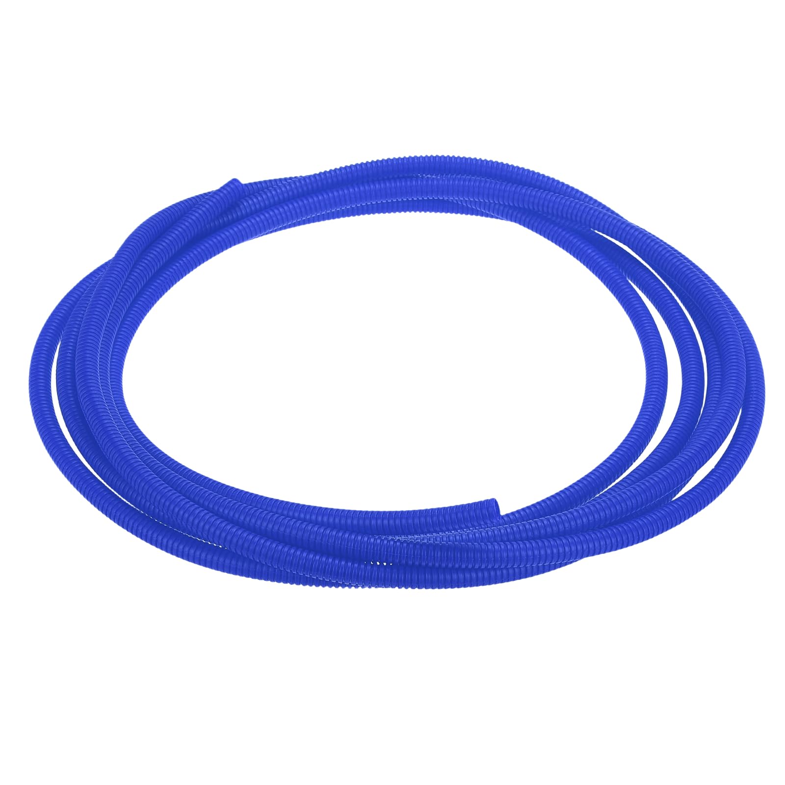 sourcing map Split Wire Loom Tubing 3/8"(10mm) ID 20FT(6m) Wire Loom Tubing Heat & Cold Resistant -40F to 257F Plastic Flexible Conduit Cord Protector for Electrical Wires Cable, Blue