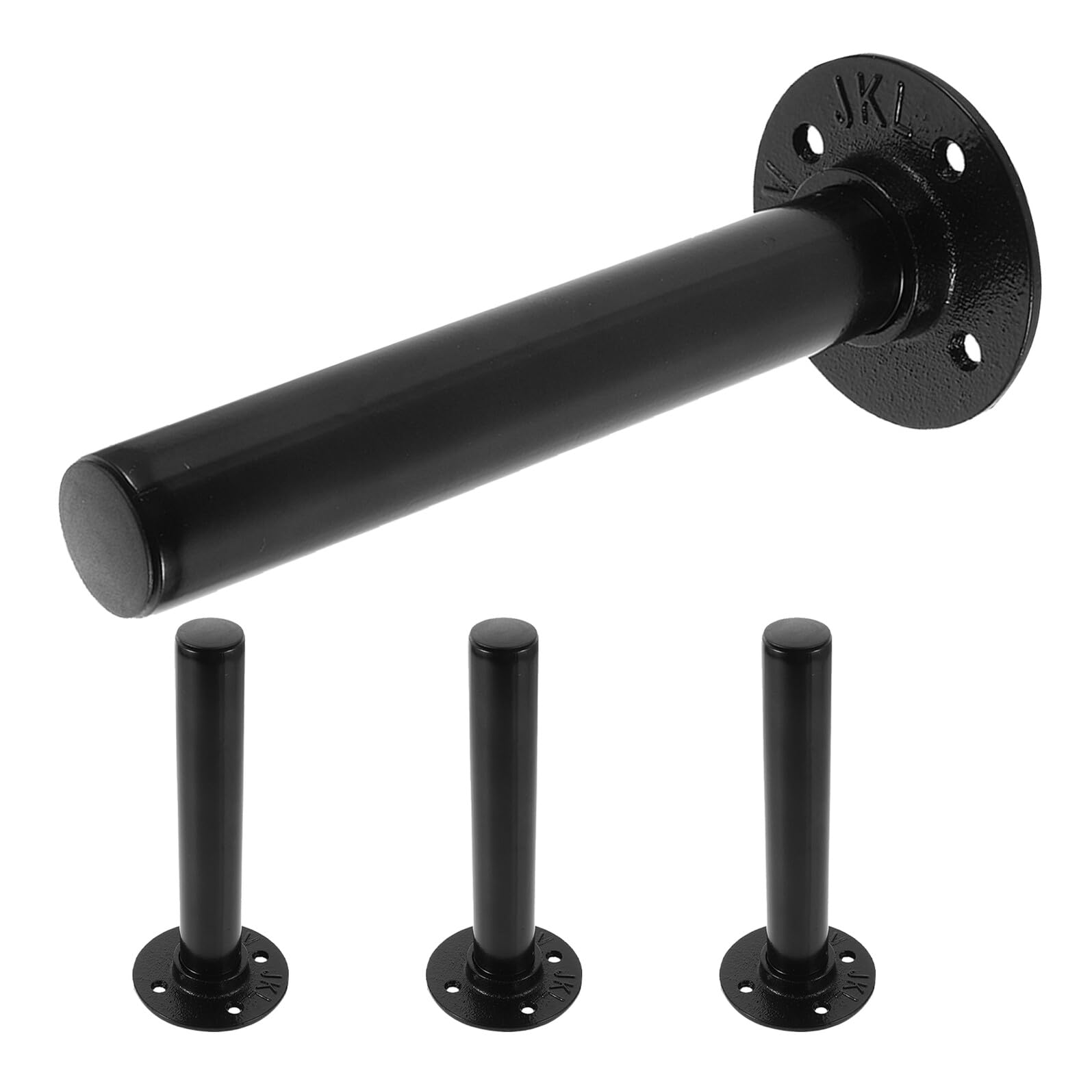 SOIMISS Soporte de Pared para Discos de Pesas de Hierro Capacidad para 4 Placas Estante de Almacenamiento Compacto para Gimnasio en Casa y Comercial Accesorio Gym para Organización y