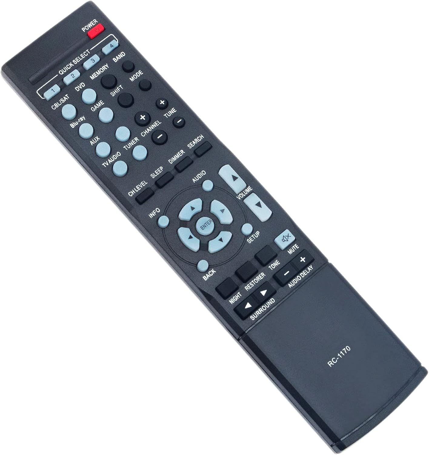 AULCMEET RC-1170 RC1170Replaced Remote Control fit for Denon AV Receiver syestem AVR-1513 DHT-1513BA AVR1513 DHT1513BA