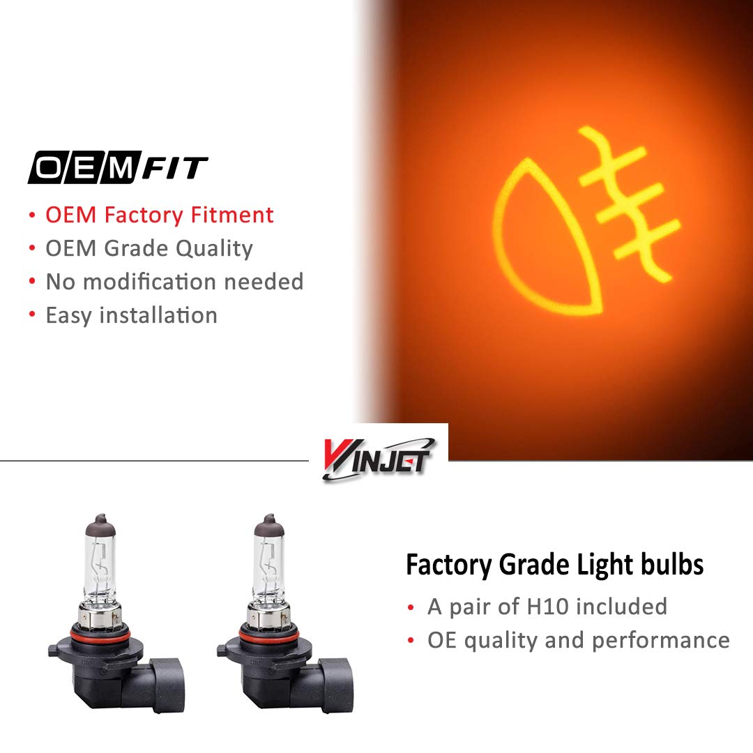 Winjet WJ30-0151-09 OEM Series for [2005-2007 Ford F-250 F-350 F-450 F-550 Super Duty] [2005 Ford Excursion] Driving Fog Lights