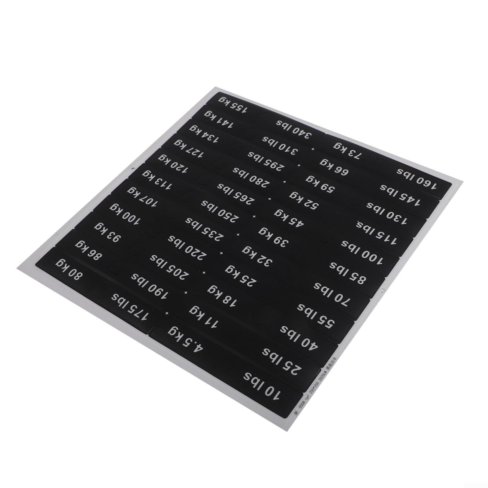 Weight Stack Labels 10LB-200LB/340LB Gym Decals for Home Exercise Machines - Sweat Resistant Fitness Stickers Black(10LB-340LB)