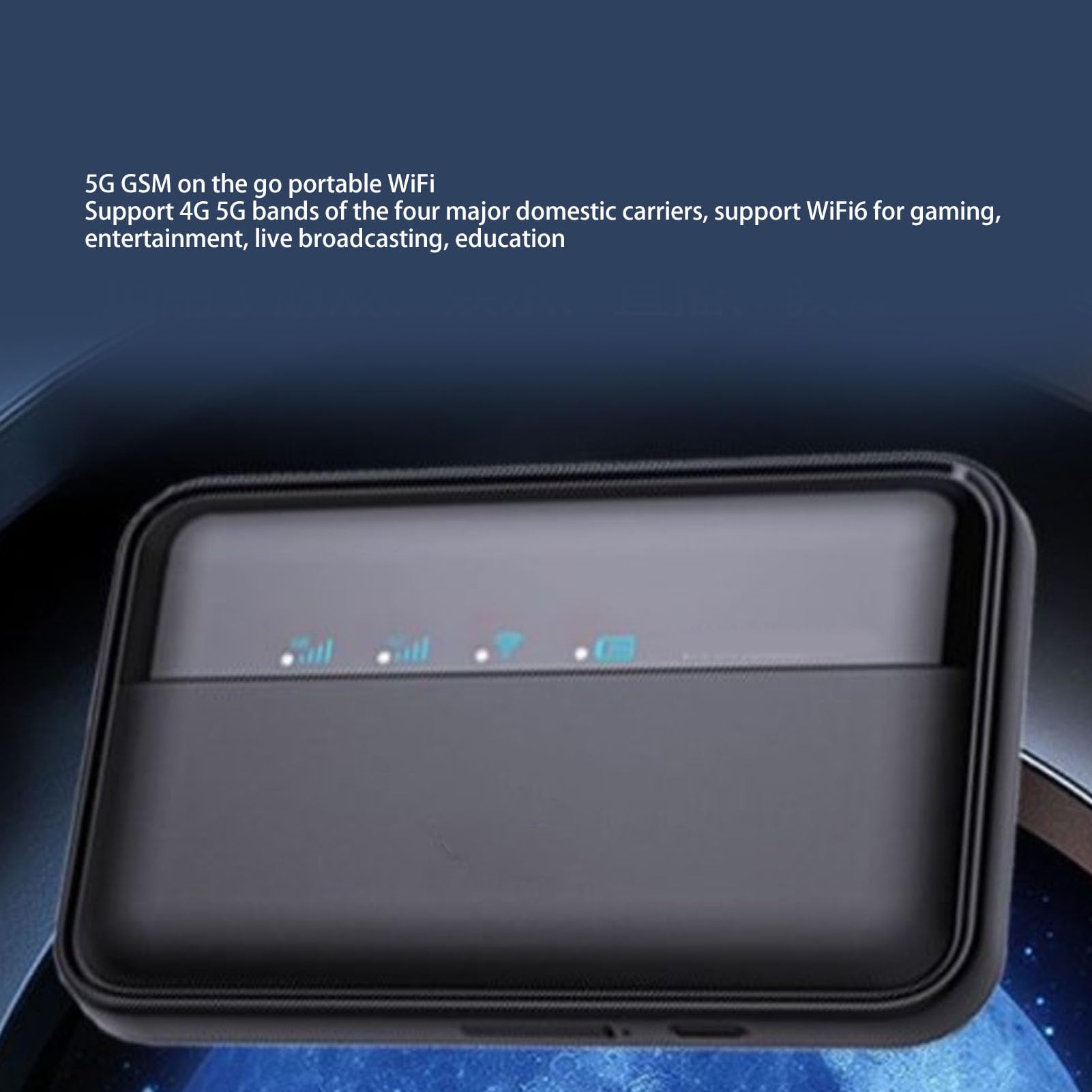 Hotspot mobile WiFi 5G 10000mAh Power Bank WiFi portatile Tecnologia WiFi6 L'hotspot mobile 5G 4G LTE supporta la connessione di 16 dispositivi per viaggi di lavoro domestici