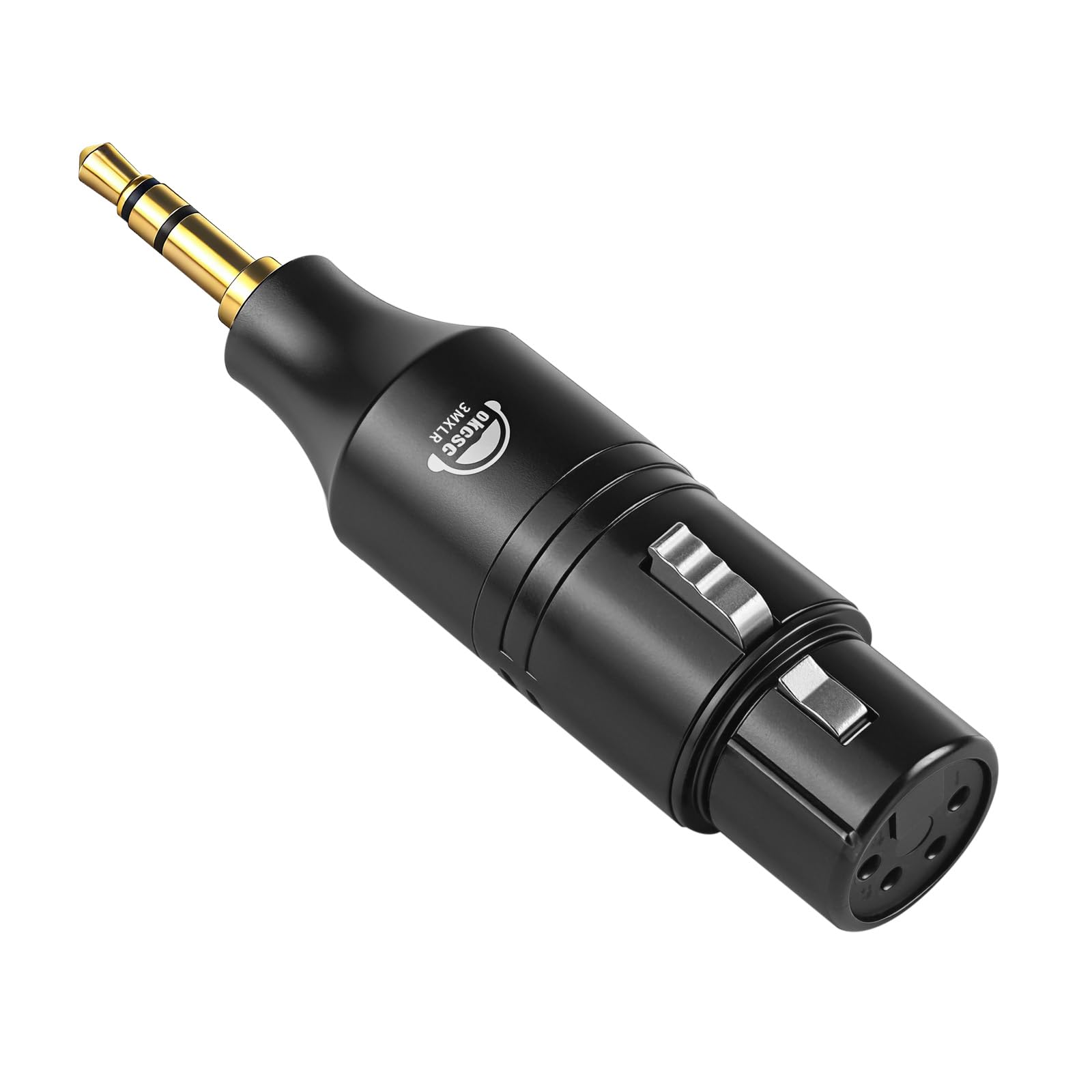 Amazon | okcsc 3MXLR 変換コネクター 3.5mm-XLR4pin オーディオ変換