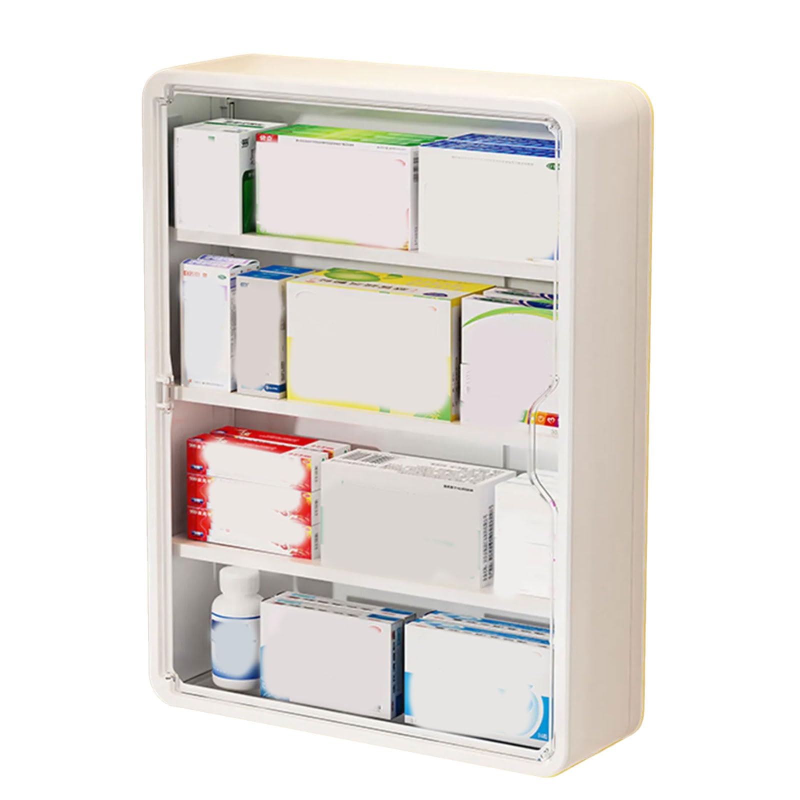Sisyeuo Large Capacity Wall Mount Organiser Storage Solution for Cosmetics Toy Multi Tiers Rack Organization Box Wall Mounted Storage Organiser