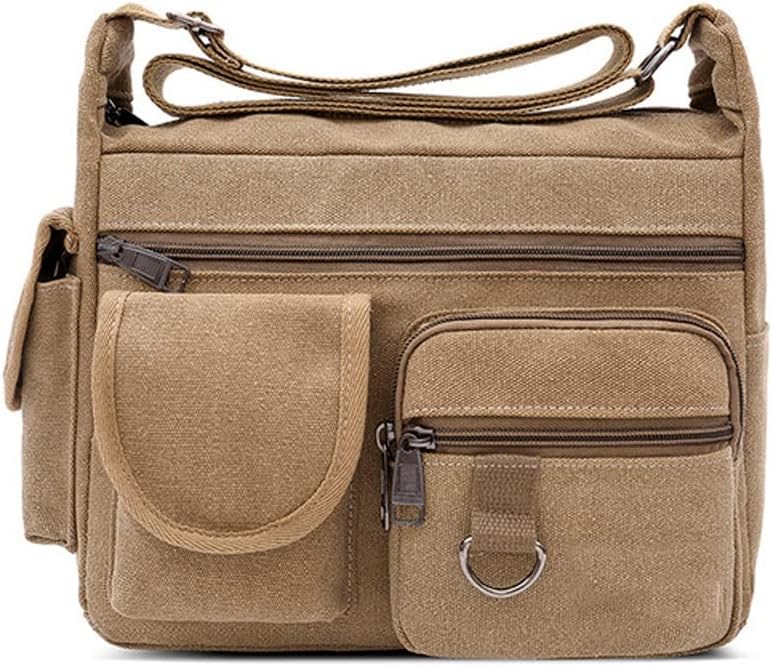 Canvas Bag for Men Vintage Water Resistant Waxed bags Briefcase for Male Handbag