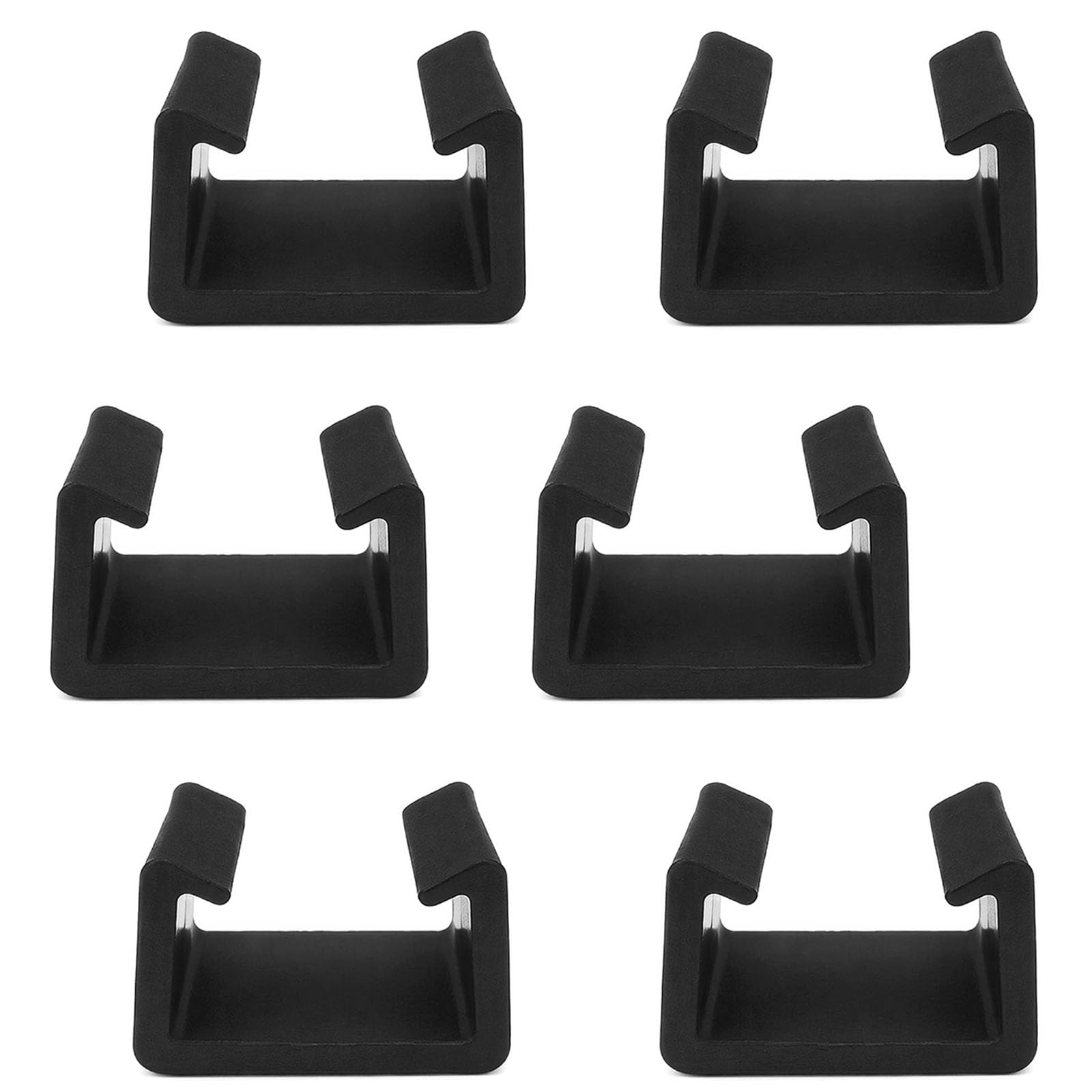 Vcuwni 6 Pack Patio Furniture Clips, 70mm Inner Diameter Heavy Duty Plastic Rattan Sofa Connectors, Outdoor Wicker Sectional Fasteners for Garden Couch, Modular Chair Alignment, Balcony Terrace Use