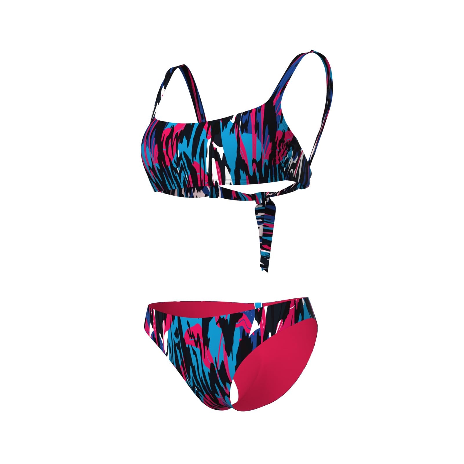 Arena Womens Water Prints Bikini Bralette Two Pieces, Ethnic, XL EU