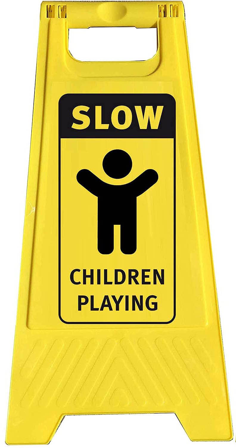 Children Playing Street, Road Yard, Driveway Warning Caution Sign