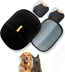 Luva Removedora De Pelos Pet Reutilizável Estática Escova Dupla Para Gatos Cães Sofá Roupa Tapete (1)