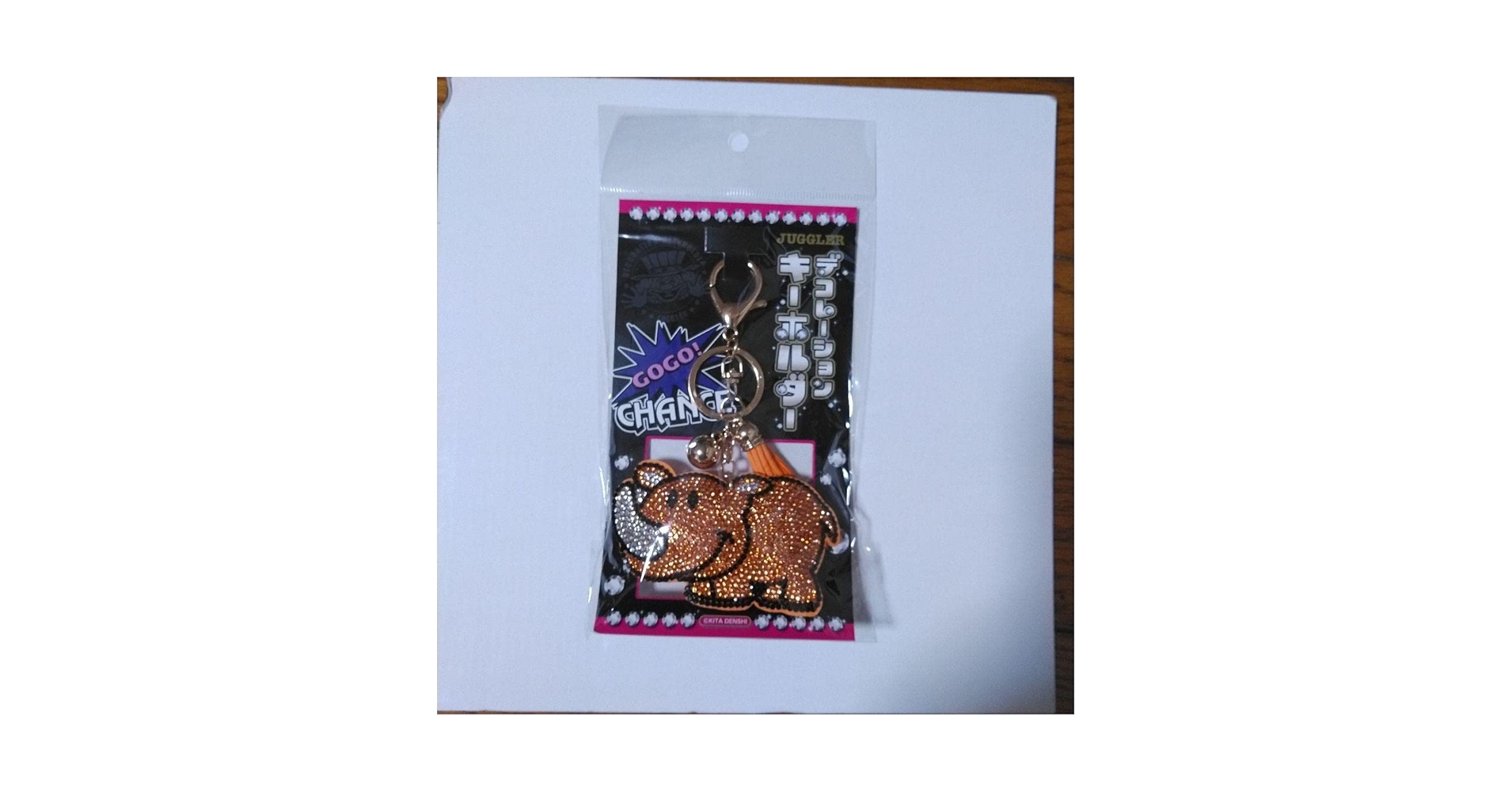 Amazon.co.jp: ジャグラー キーホルダー ツノっち サイ キラキラ