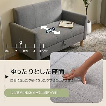 Amazon｜Laovyarw 二人がけ ソファー 2人 二人掛け シンプル