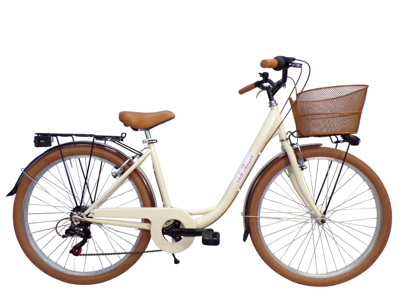 Cicli Tessari - bicicletta donna bici da passeggio city bike 26 cambio 6 velocita' telaio basso