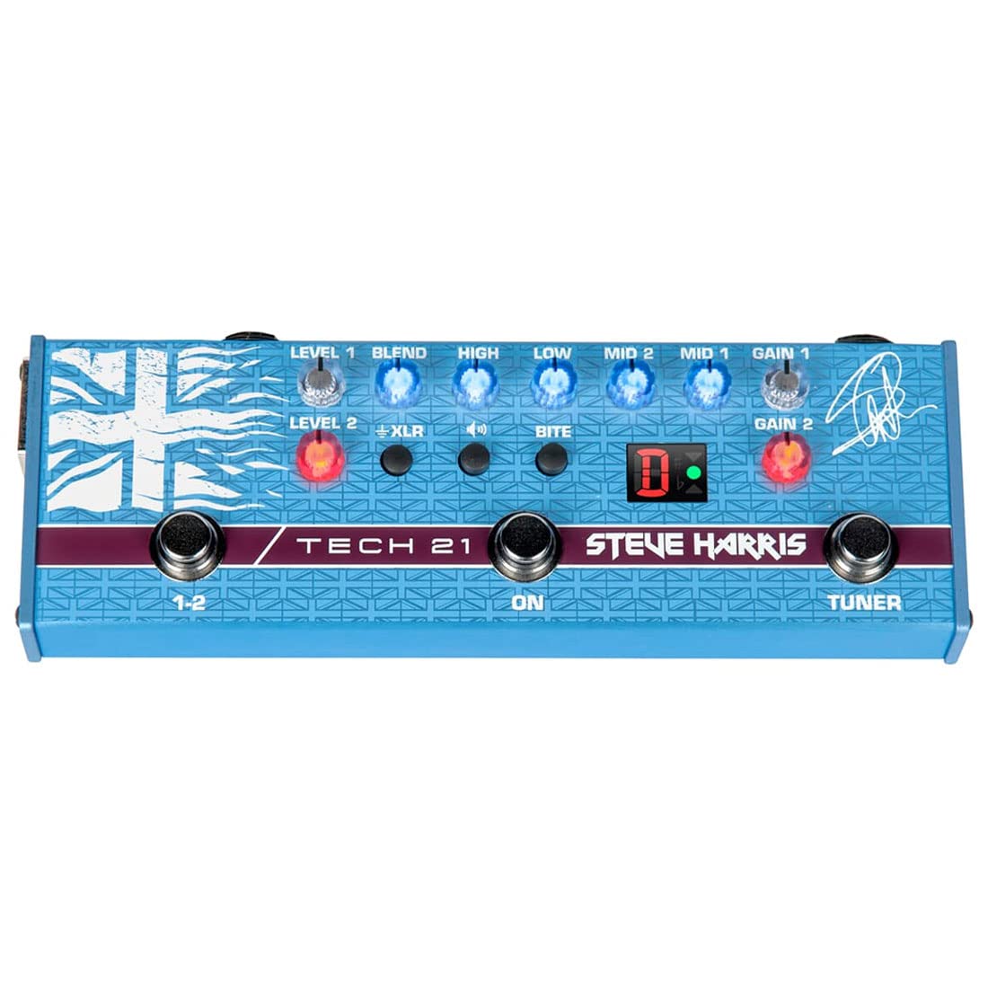 Tech-21 SH-1 Steve Harris Bass Sansamp Flyrig z kablem XLR