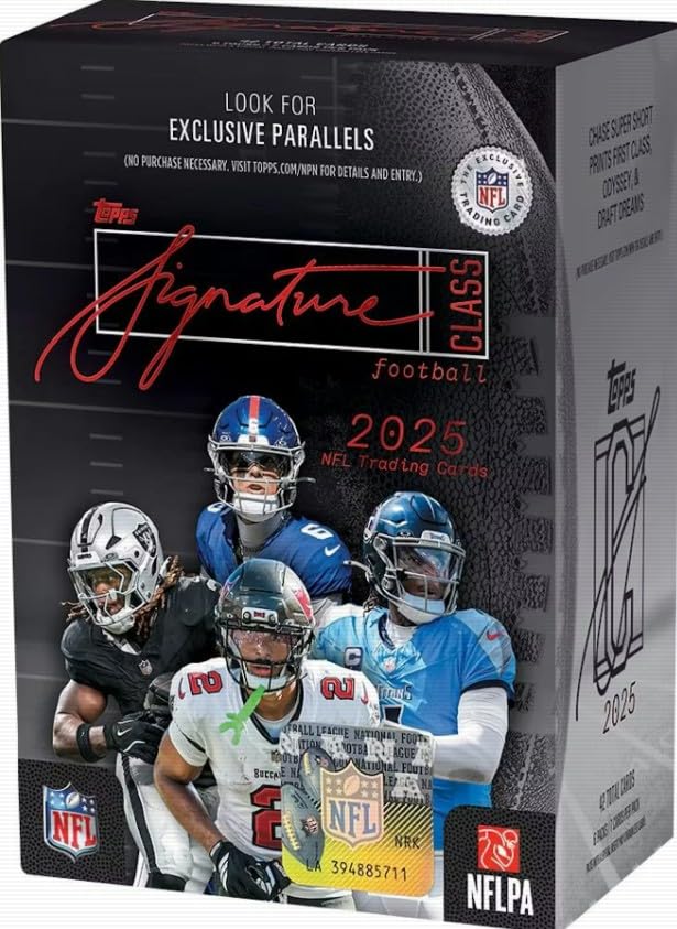NEW 2025 SIGNATURE Class Football Card BLASTER Box 42 Cards