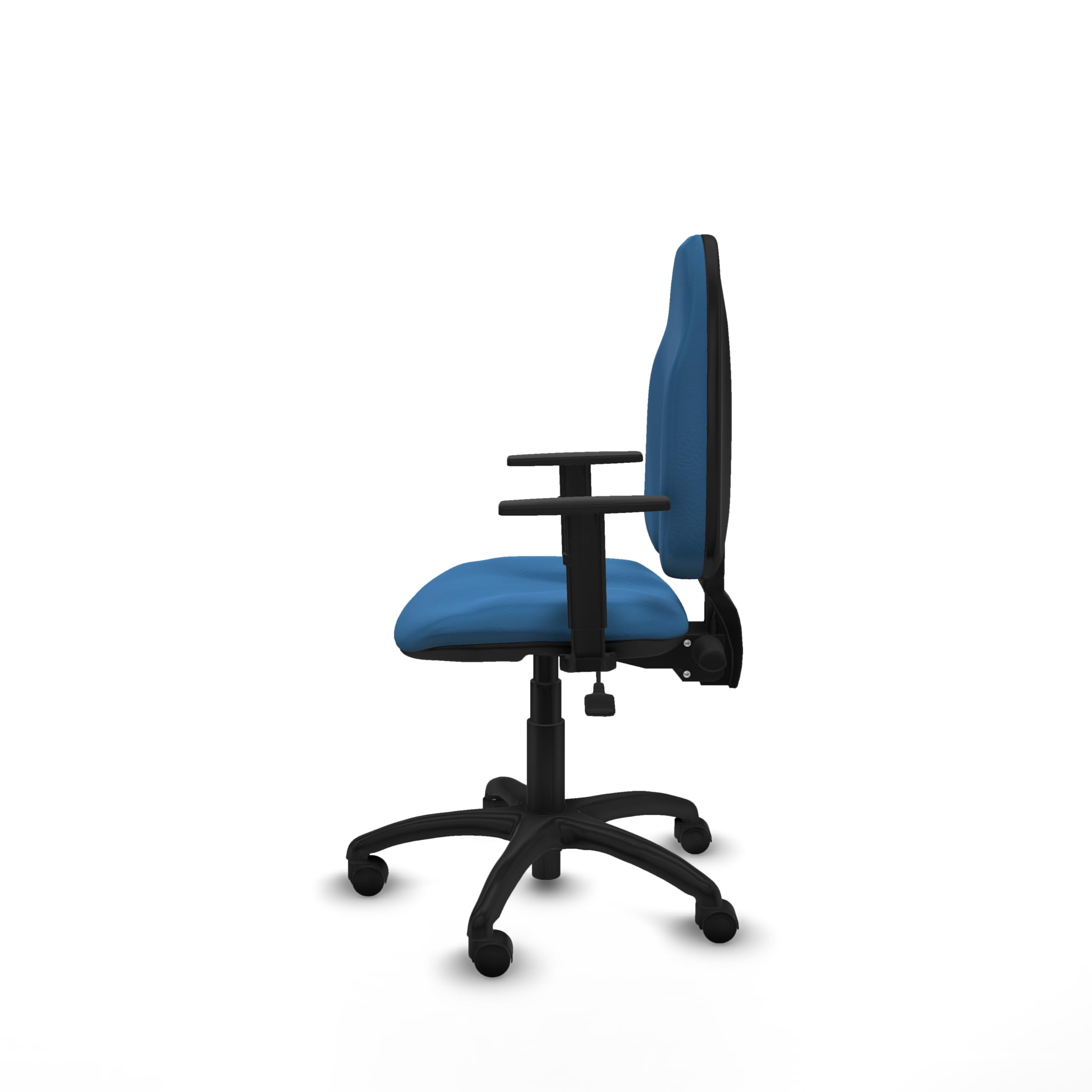 Piqueras y Crespo Silla de Laboratorio ergonómica Algarra con Respaldo Regulable en Altura, Brazos 1D y Mecanismo asincro para 8 Horas de Uso, soporta hasta 100 Kg